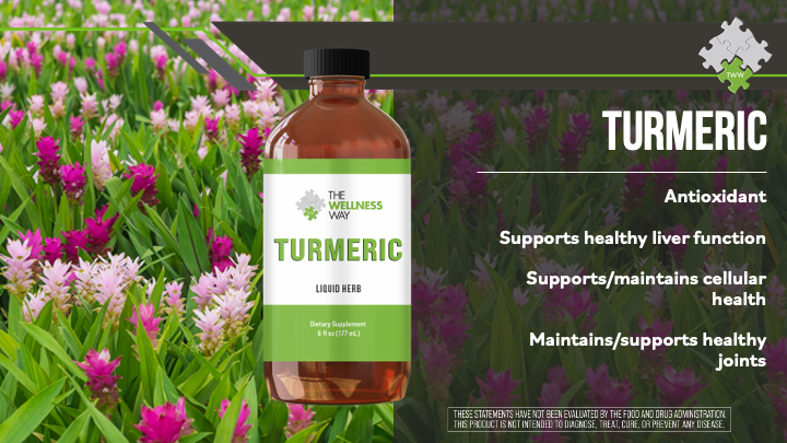Turmeric bottle with benefits