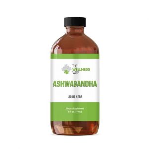 Bottle of ashwagandha liquid tincture